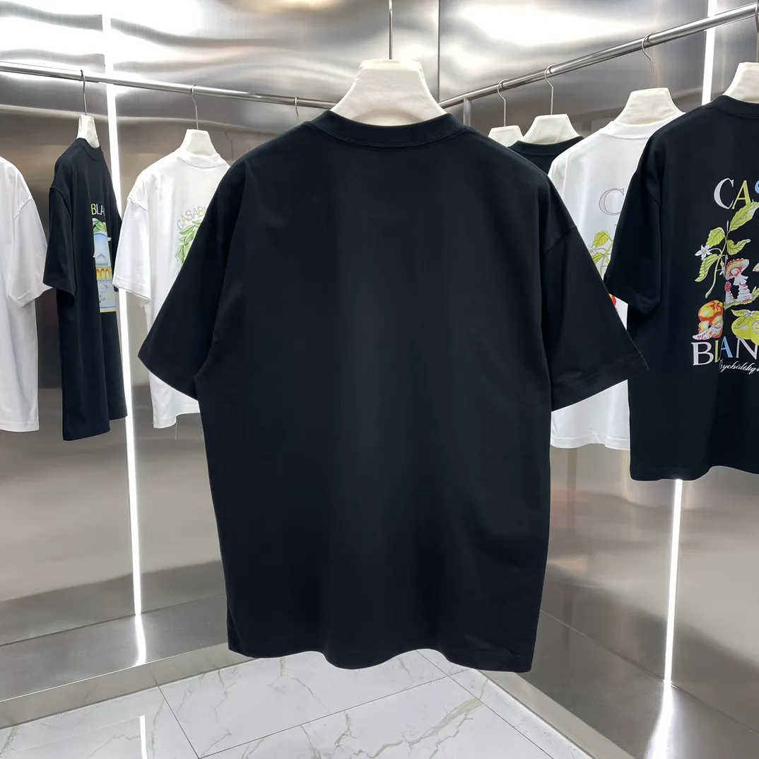 Casablanca Classic Series T ， ， 。 ， Classic ， In Stock ！ ：White Black Size：S M L XL XXL